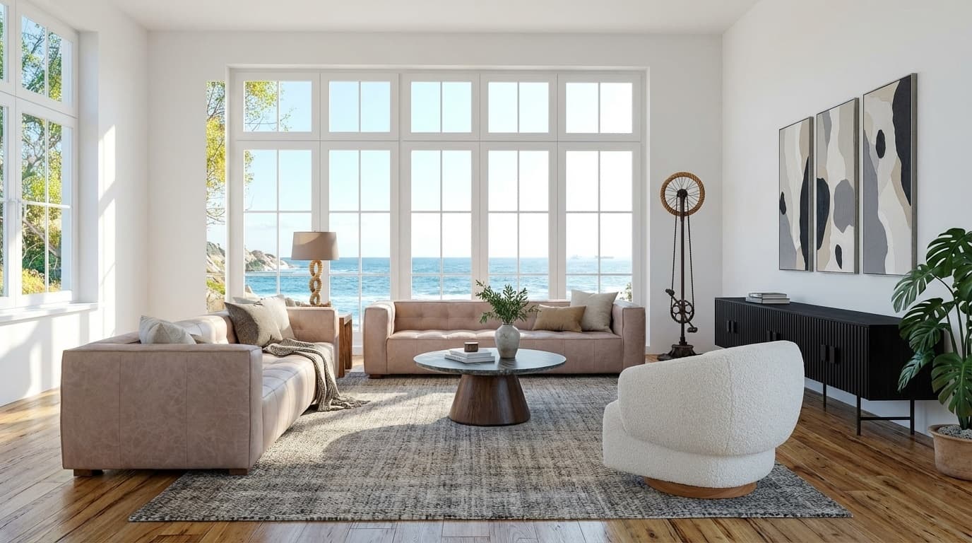 After Modern Living Room Transformation